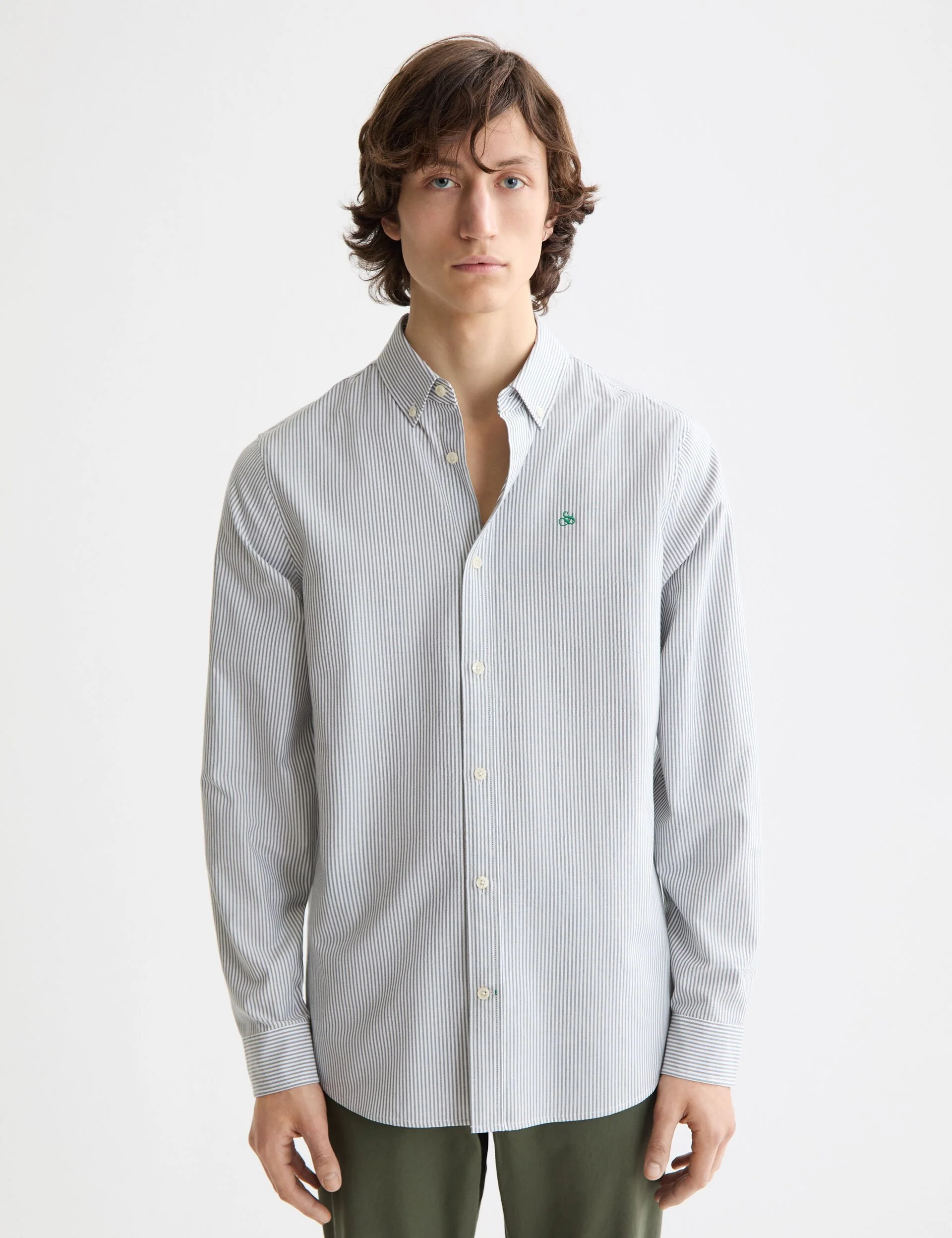 Seasonal Core - Striped Regular-Fit Oxford Shirt