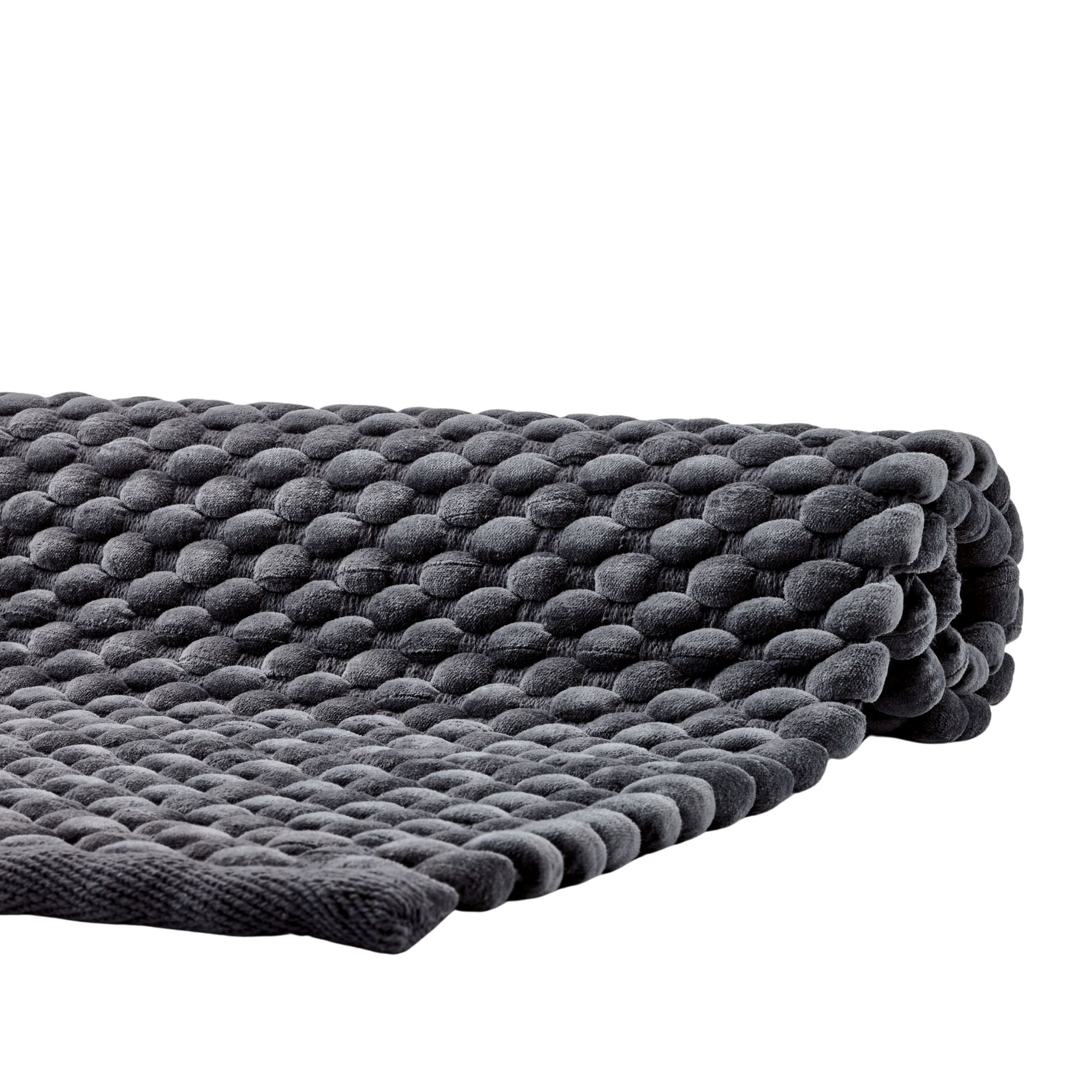 Maks Badmat Dark Grey   70 x 120 cm   Grijs   Katoen