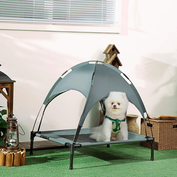 Hunde-Bett, BxL: 61 x 18 cm, grau/schwarz