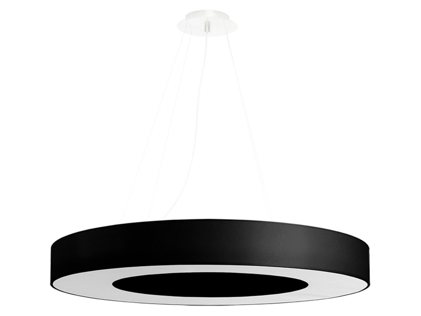 Lampa wisząca Saturno 6-punktowa stalowa czarna