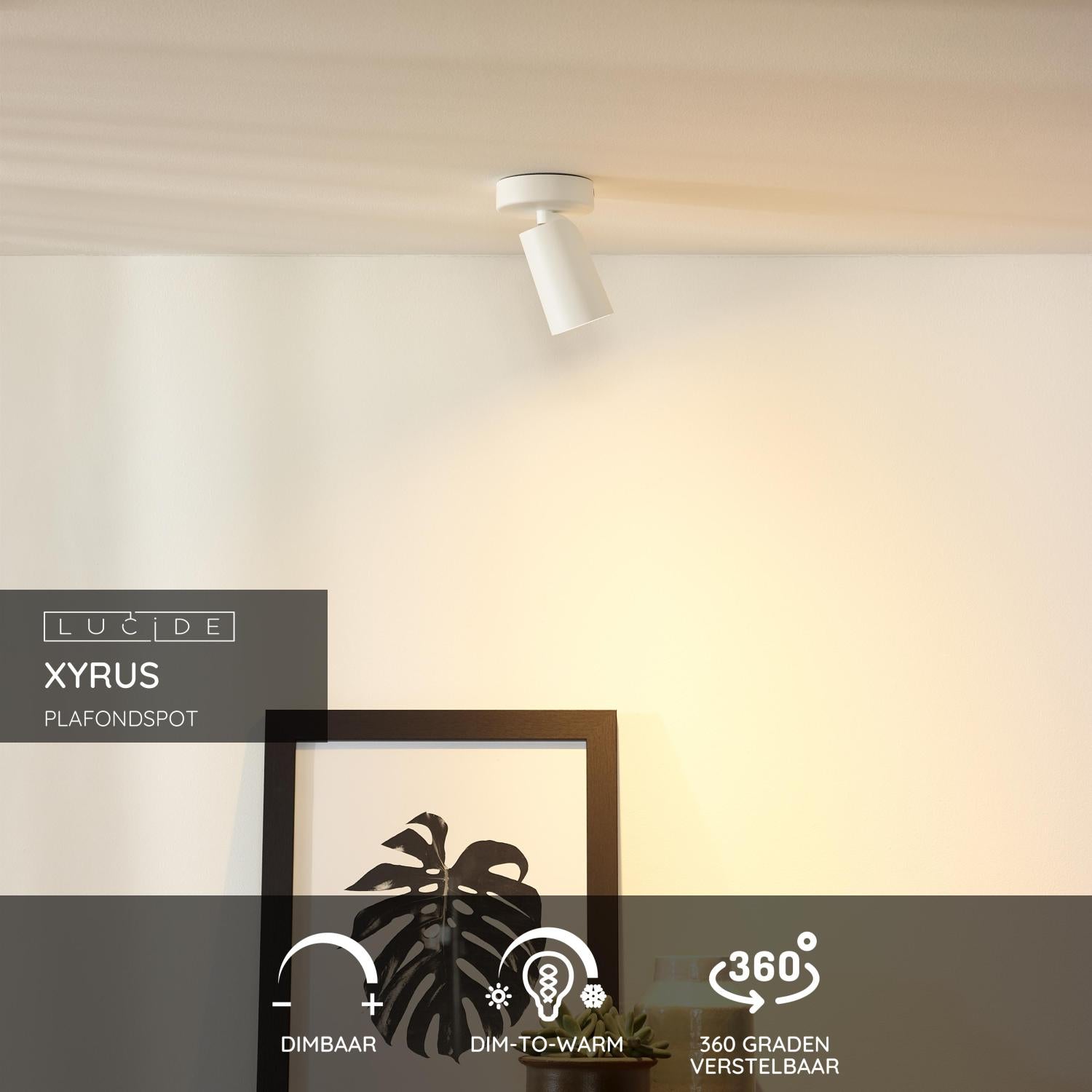 Lucide XYRUS Plafondspot - Wit