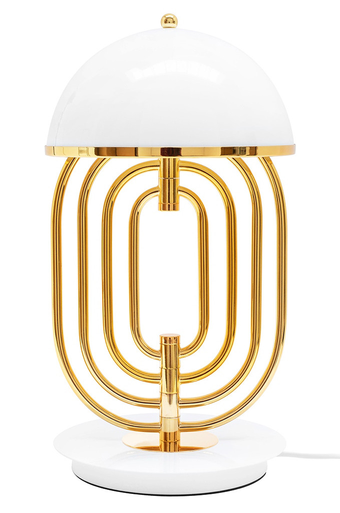 MOOSEE lampa stołowa BOTTEGA złota / biała