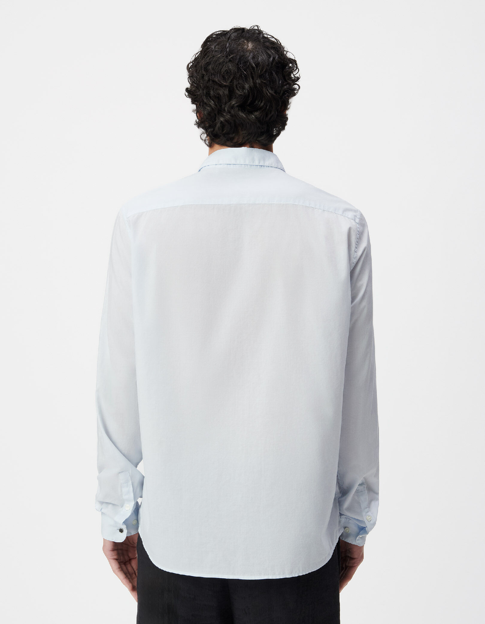 Chemise regular verte voile de coton bio Homme