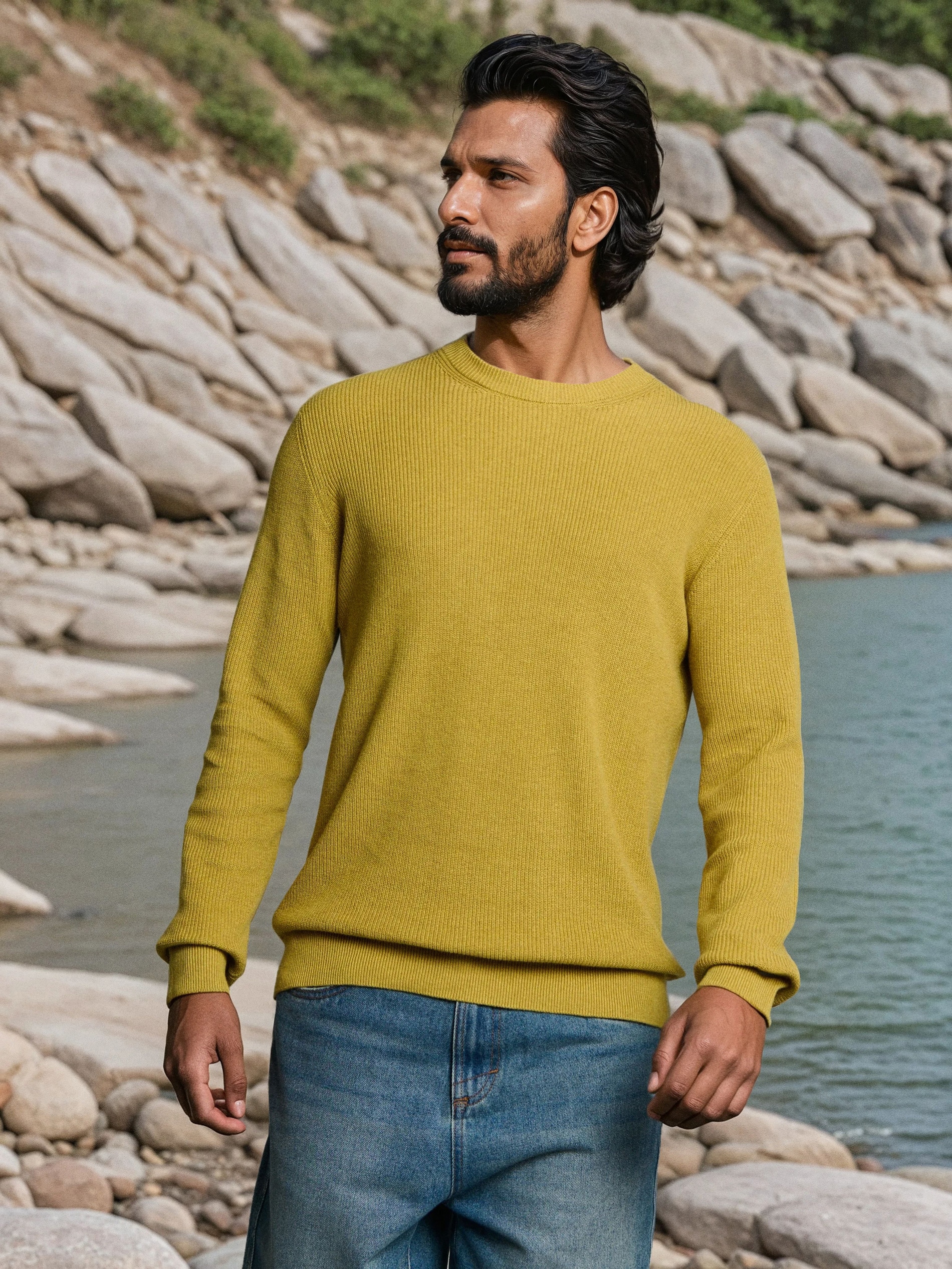 Bawełniany sweter basic