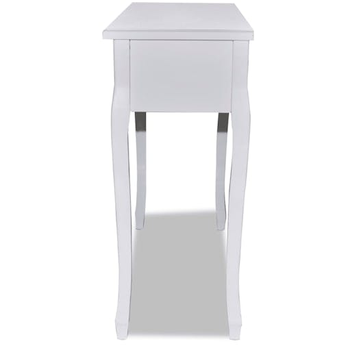 NNEVL Dressing Console Table with Three Drawers White