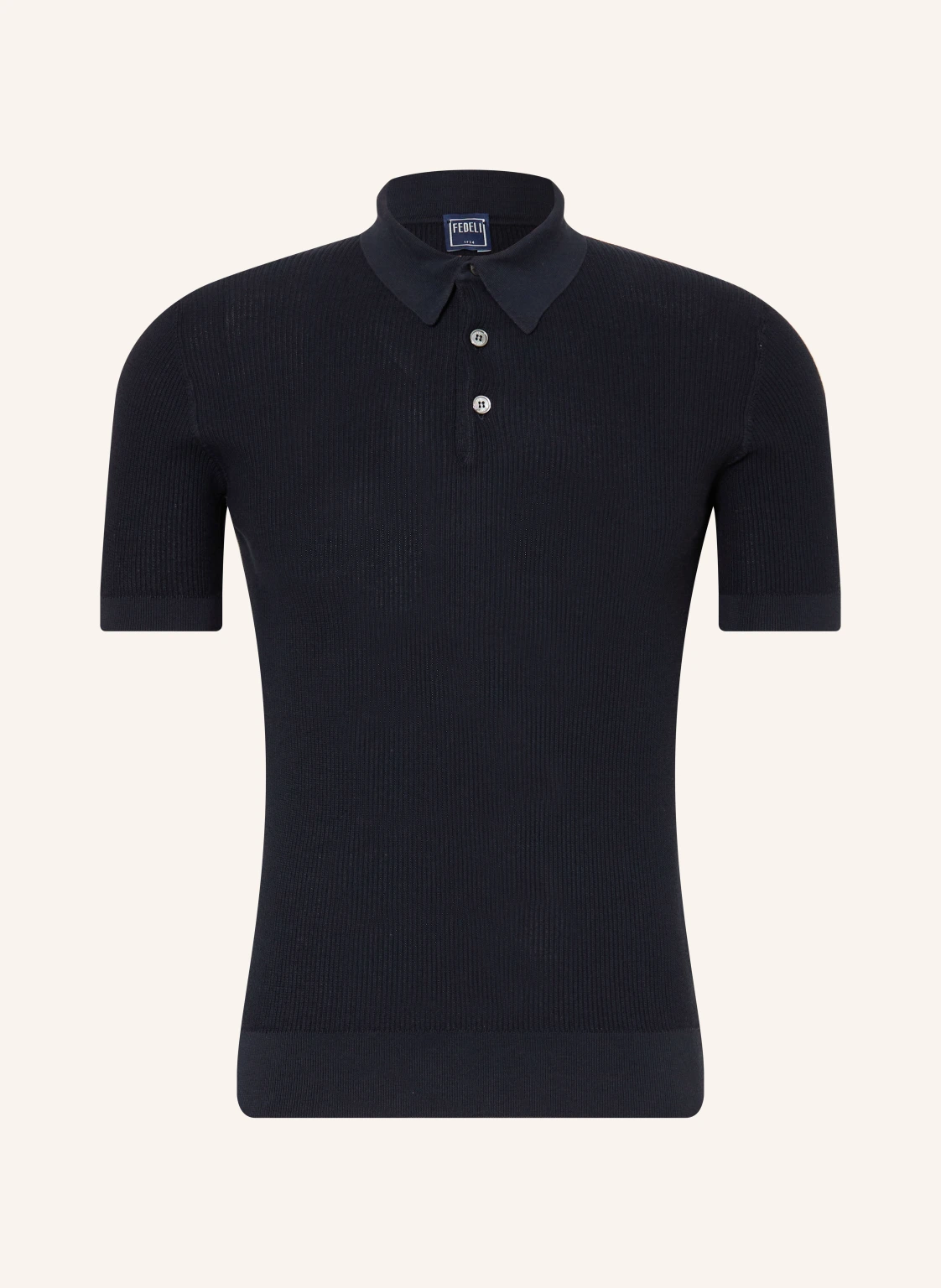 FEDELI Strick-Poloshirt