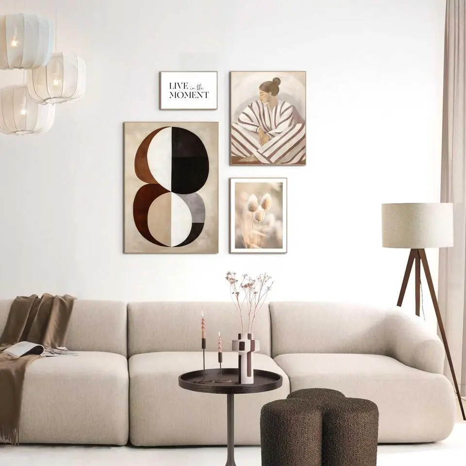 Set poster met lijst - In het moment