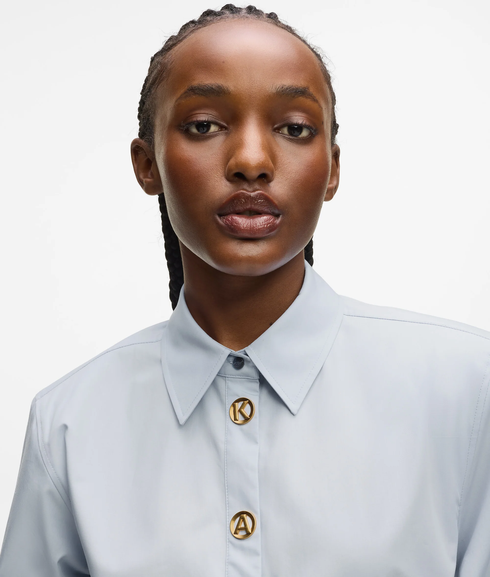Robe-chemise avec les lettres de Karl