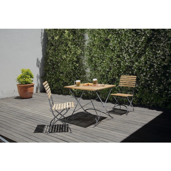 Klappstuhl »Bari«, BxHxT: 47 x 88 x 53.5 cm, Eisen/Teakholz