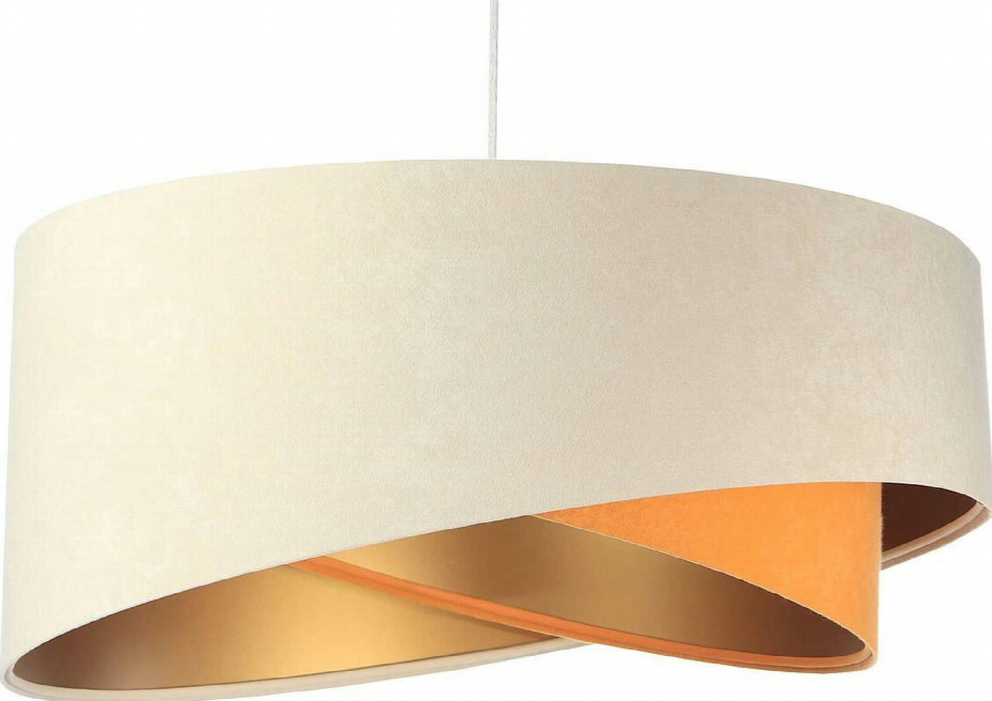 GALAXY - Suspension Tissu Beige 50x50x105 cm