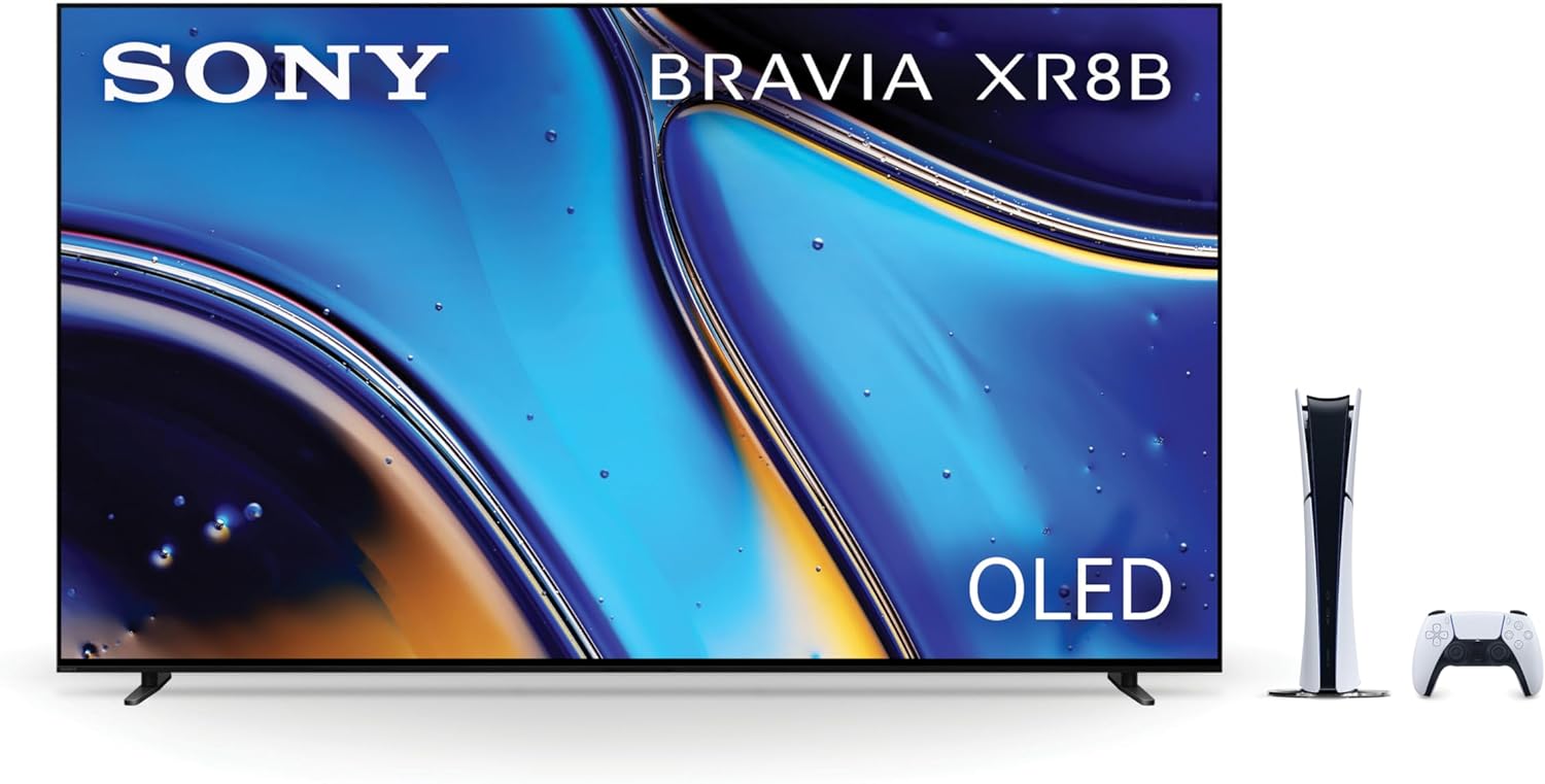 Sony 65 OLED 4K Ultra HD Smart TV BRAVIA XR8B (K-65XR8B) 2025 Model + PlayStation®5 Digital Edition (Slim) Gaming Bundle