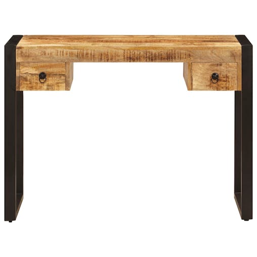 NNEVL Desk with 2 Drawers 110x50x77 cm Solid Mango Wood