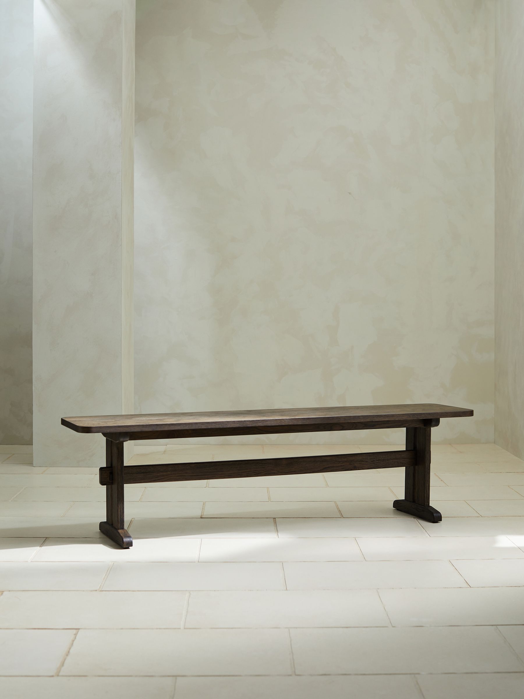 Quinn Dining Bench in Dark Oak