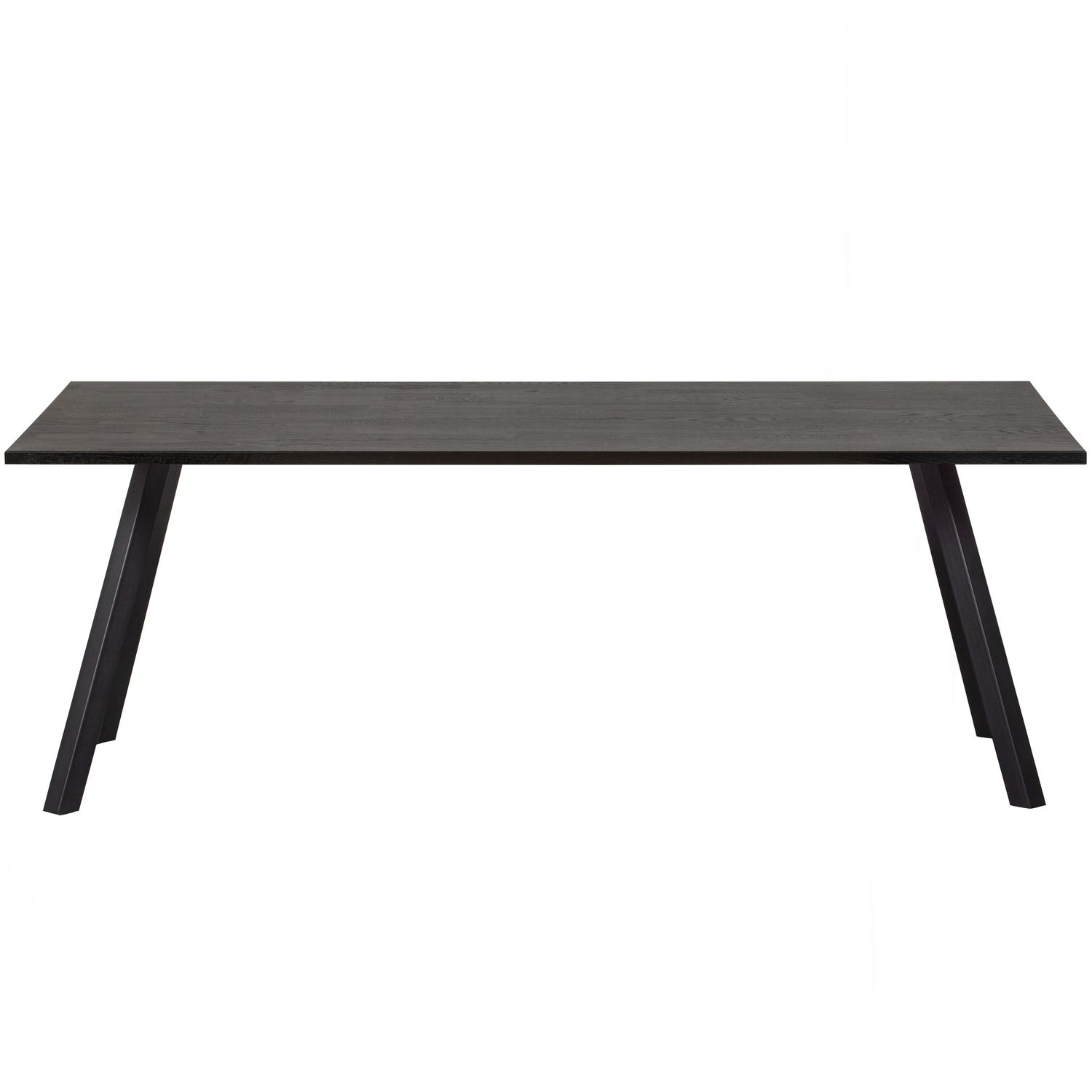 WOOOD tafel met 2-stand poot Tablo - Eiken/Metaal - Zwart - 75x160x90