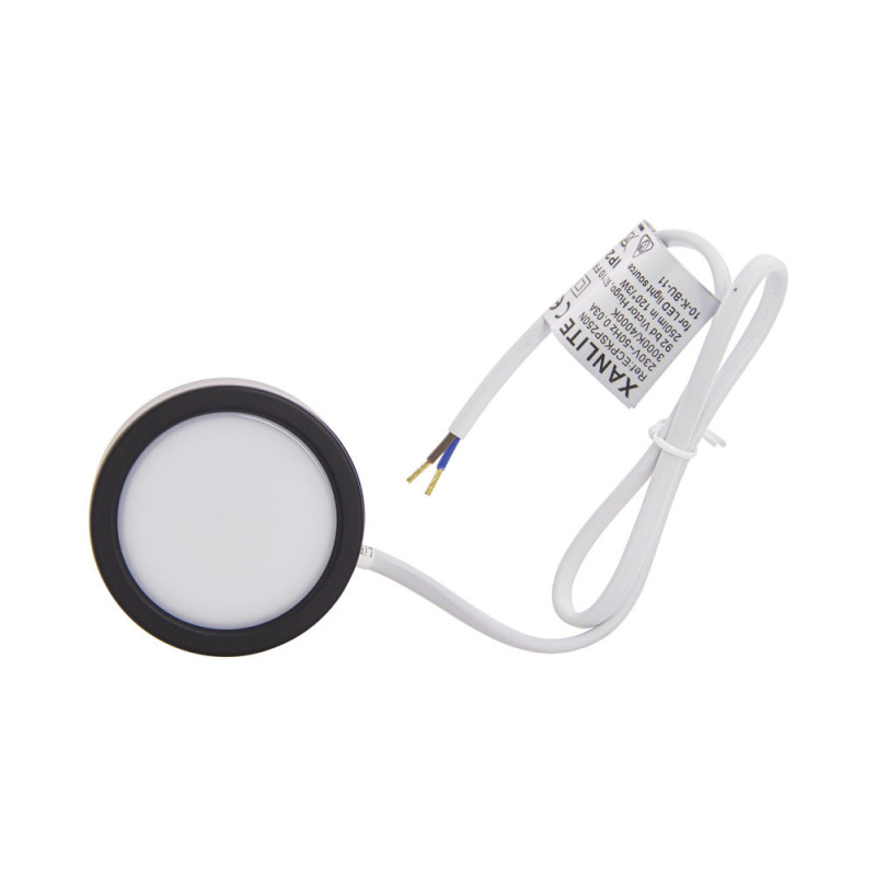Spot de meuble LED noir blanc dimmable 250 lm 3 W XANLITE