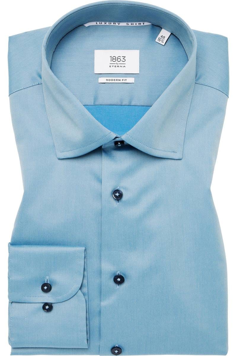 ETERNA 1863 Modern Fit Hemd türkis, Einfarbig