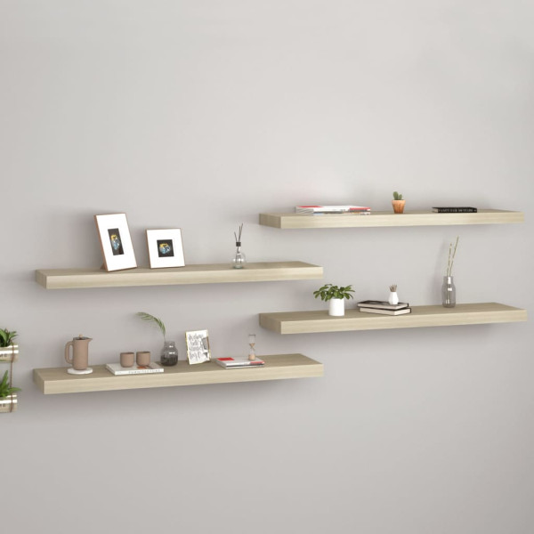 Półka ścienna Brąz 90 x 23.5 x 3.8 cm MDF vidaXL