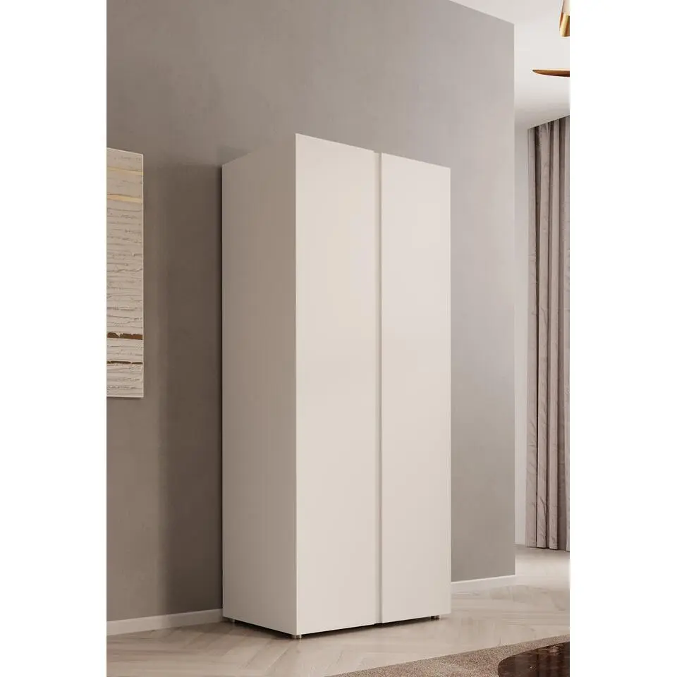 Meubella - Kledingkast Brussel - Wit - 74 cm