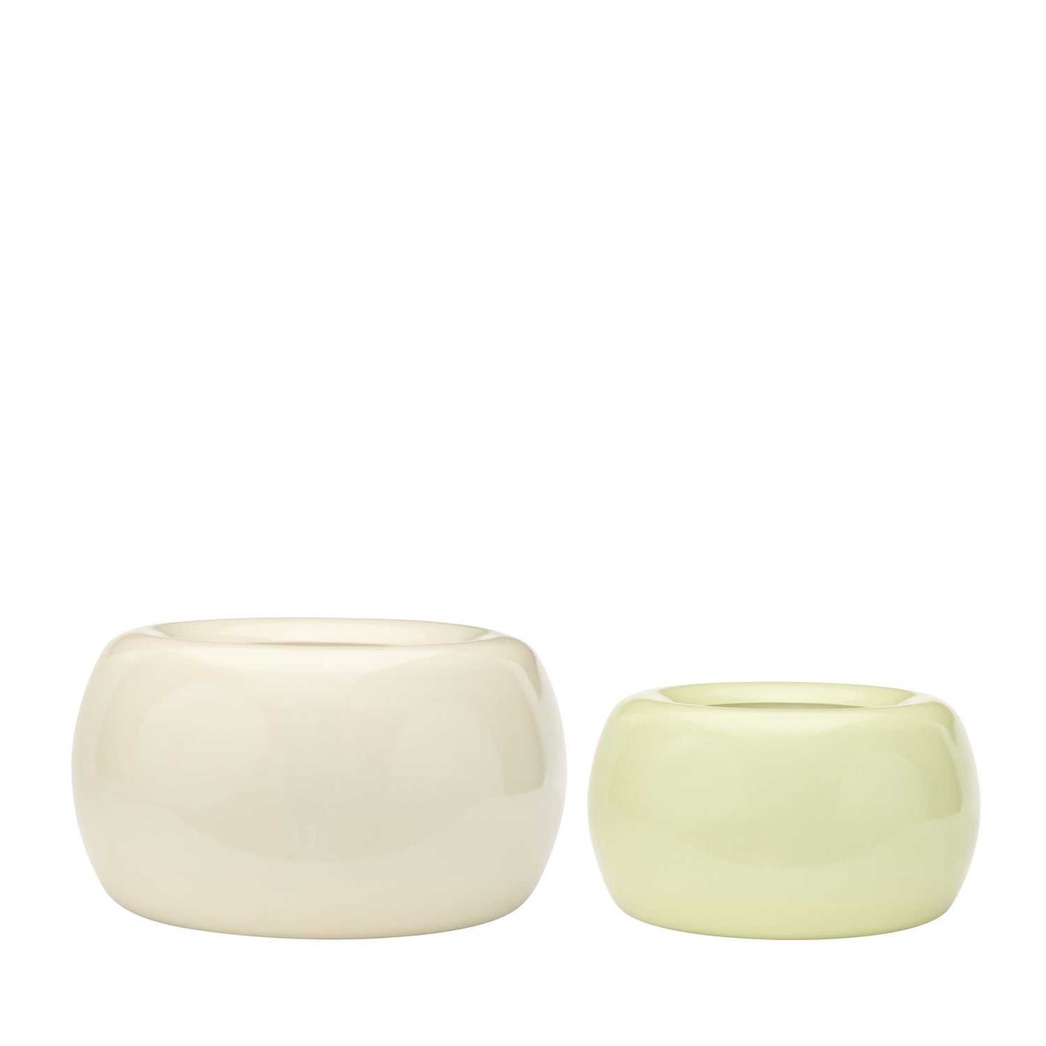 Hübsch potten Maru - ijzer - ø47xh27cm/ø37xh21cm