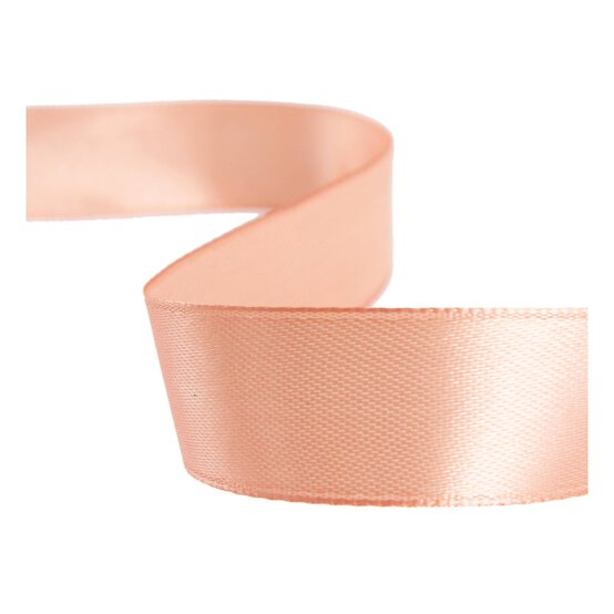 Peach Satin Ribbon 20mm x 15m