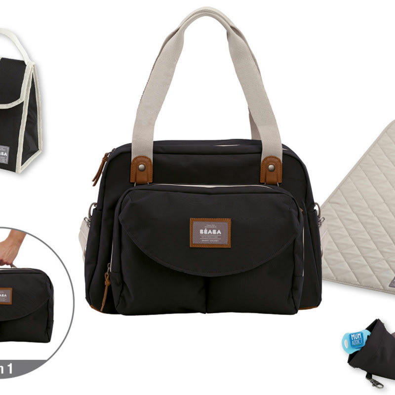 GENEVE - Sac à langer iconique grand volume 23 L noir