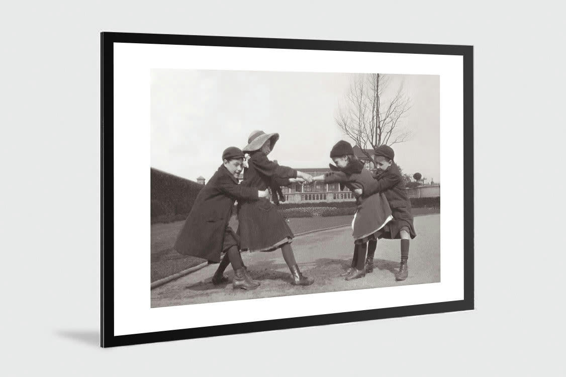ENFANCE - Photo ancienne noir et blanc enfance n°02 alu 30x45cm