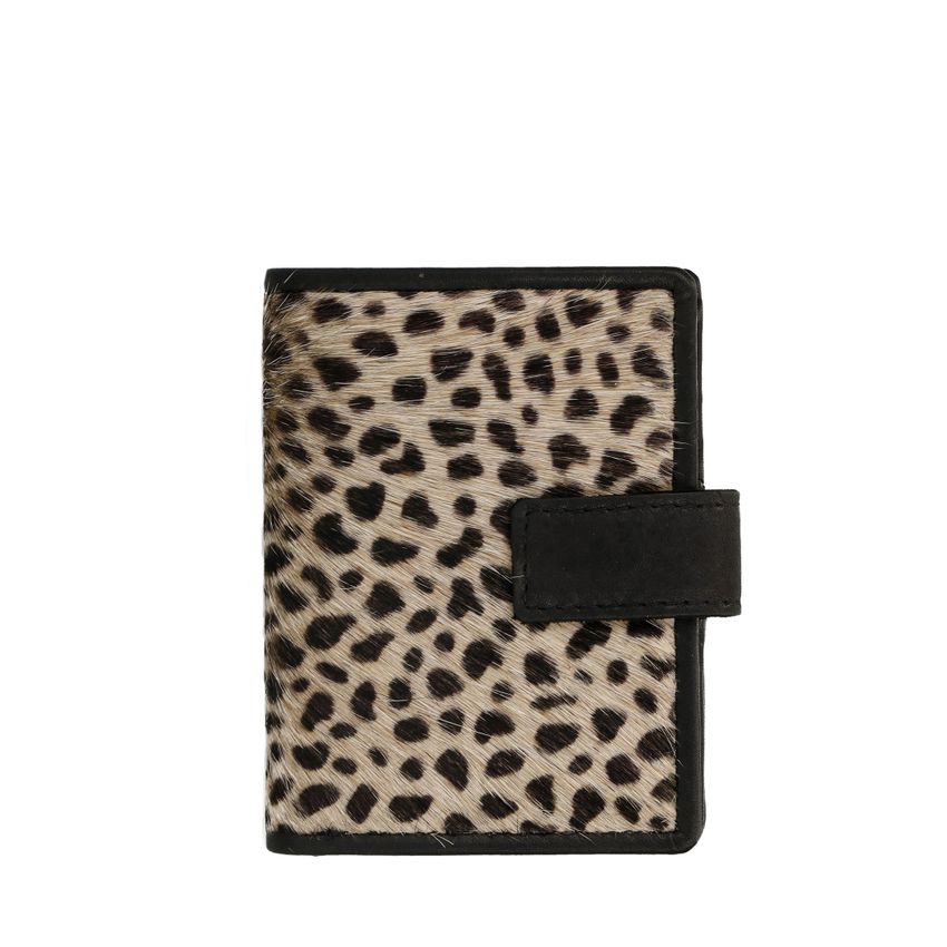 Manfield Portemonnee met leopard print