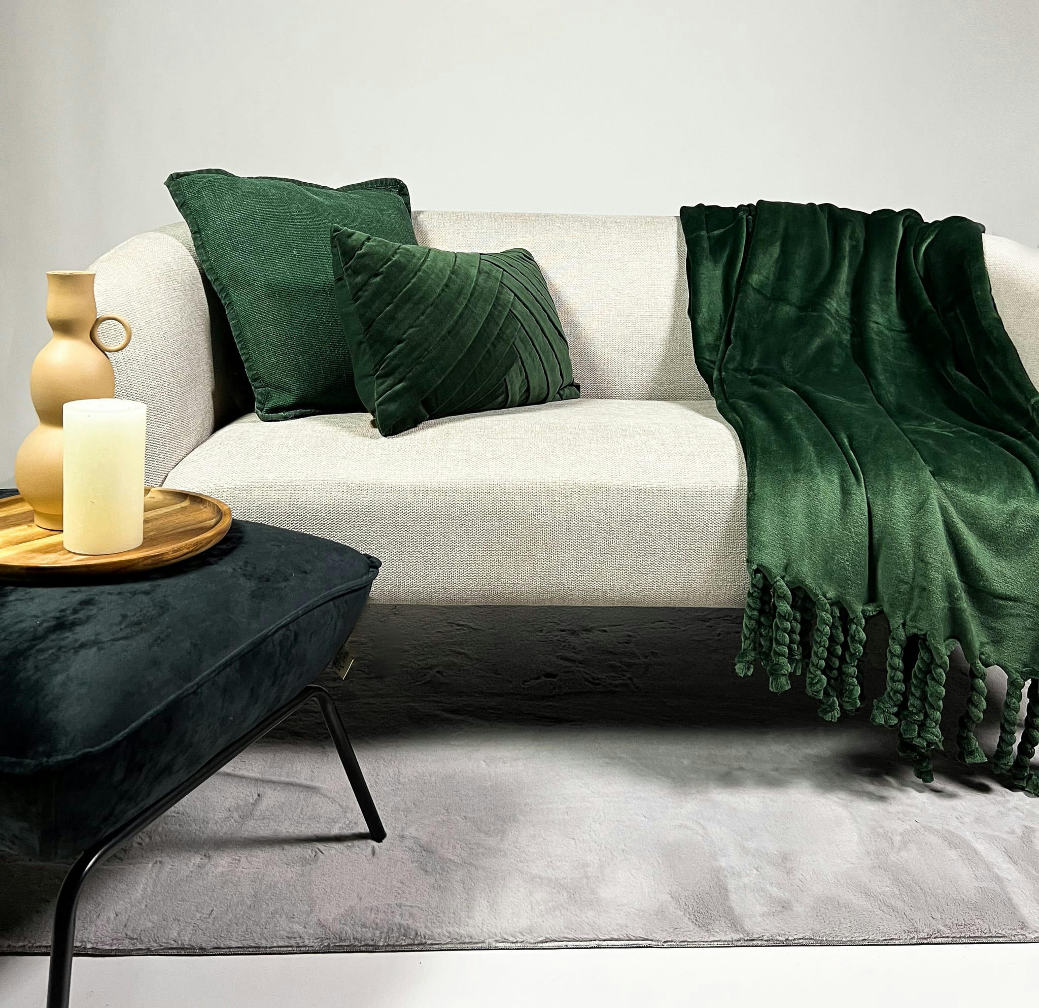 - LOT DE 3 - Sweet Courtyard - Coussin 30x50 cm - Coussin 45x45 cm - Pla