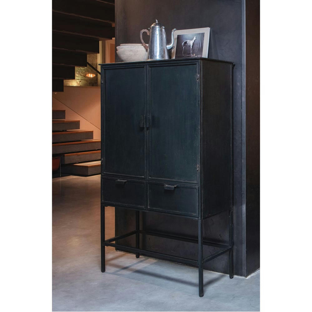 WISH - Vitrine en métal noir