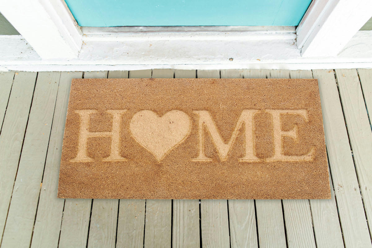 - Paillasson coco intérieur extérieur 75 x 45 cm home thermocompressé