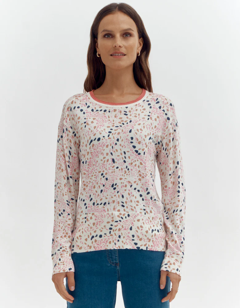 Pull maille imprimé ABITACHE/87088/781