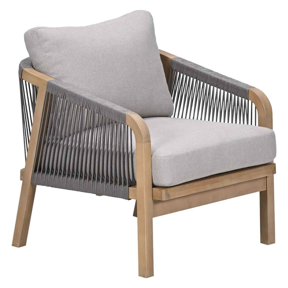 Garden Impressions Alora loungestoel acacia - grey sand