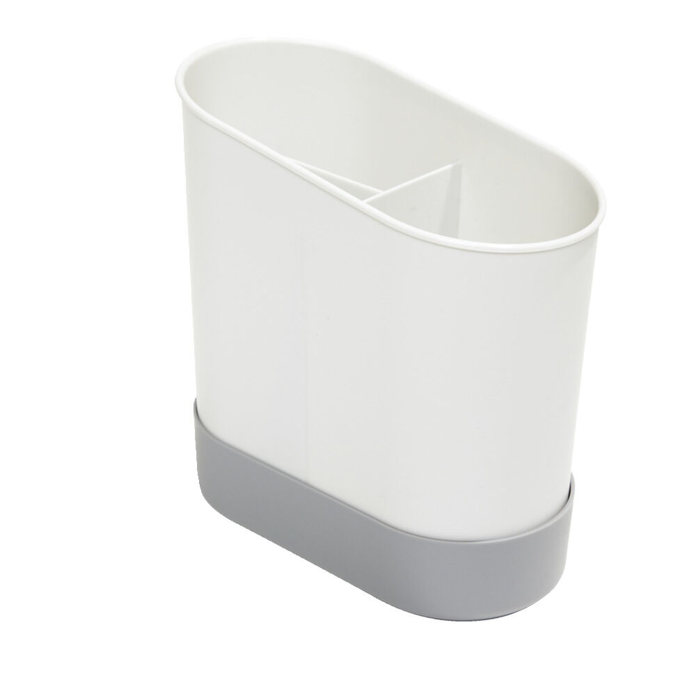 égouttoir à couverts plastique gris 17,3x17,3xH9,2cm