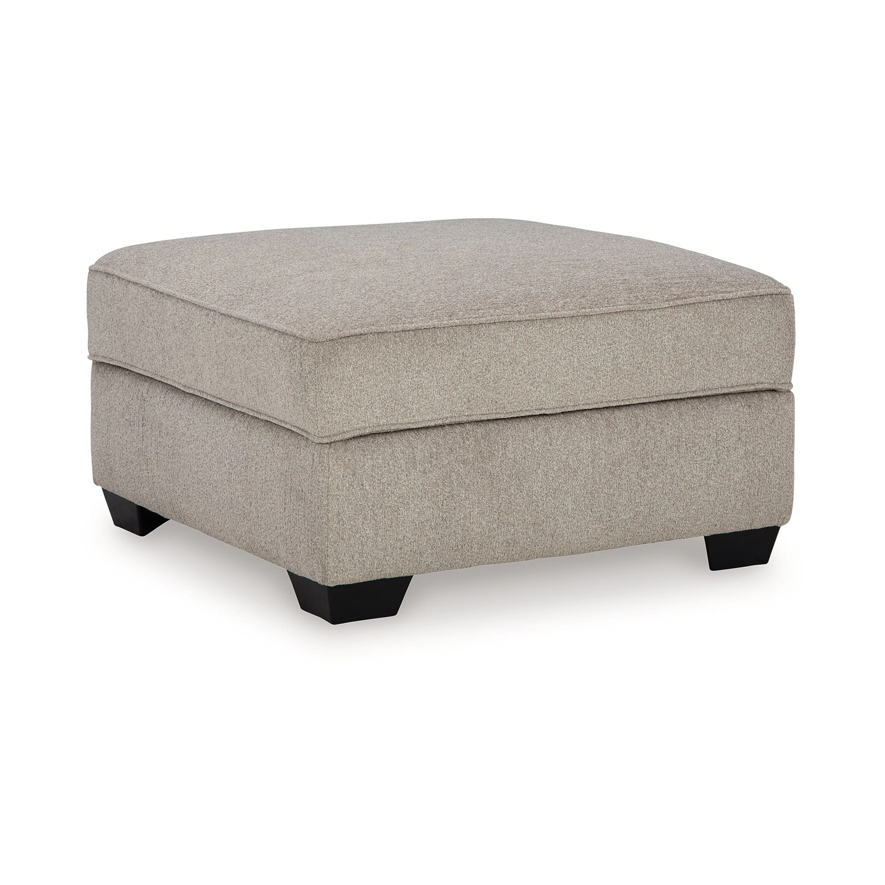 Reah Storage Ottoman, Foam Cushioned Umber Brown Polyester, 38 Inch