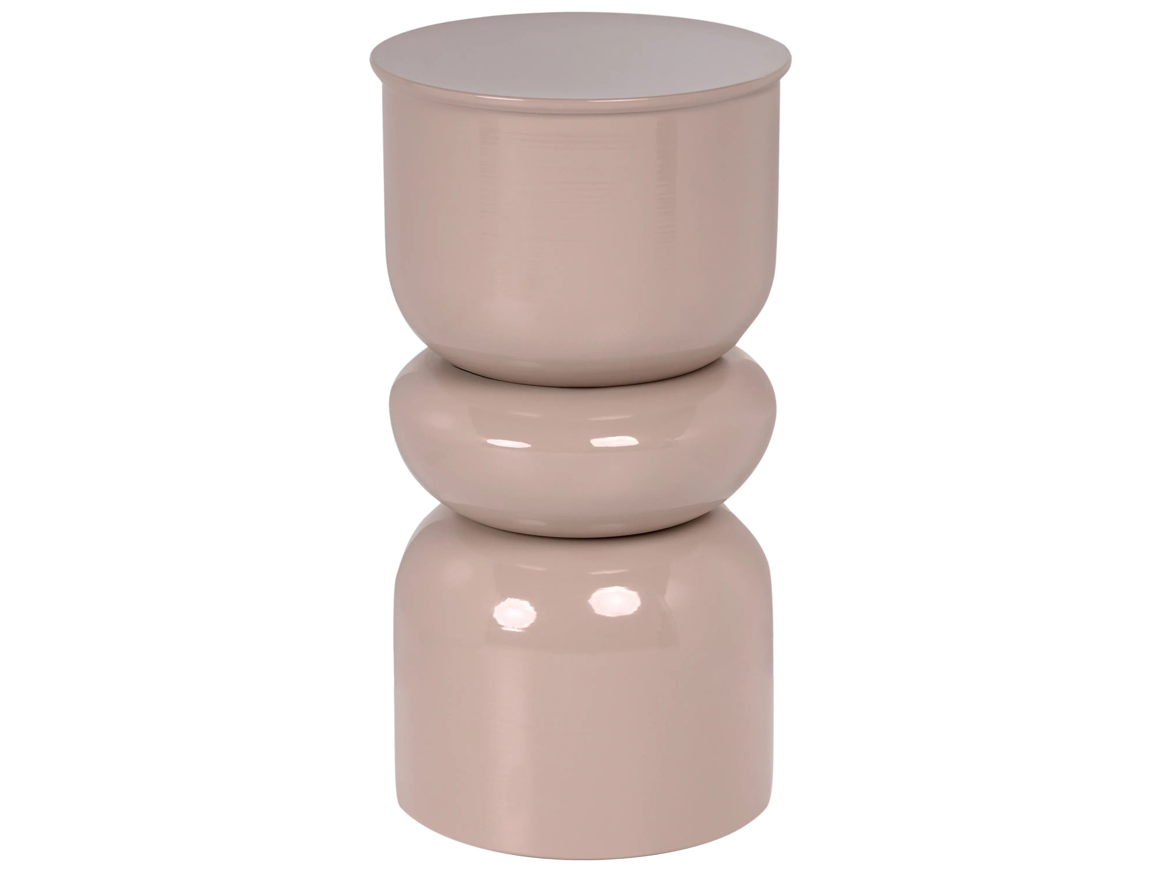 Side Table PAGE Metal Light Beige