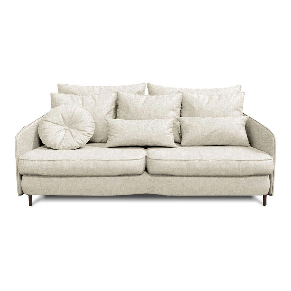 TREMEZZO - Canapé 3 places tissu droit beige