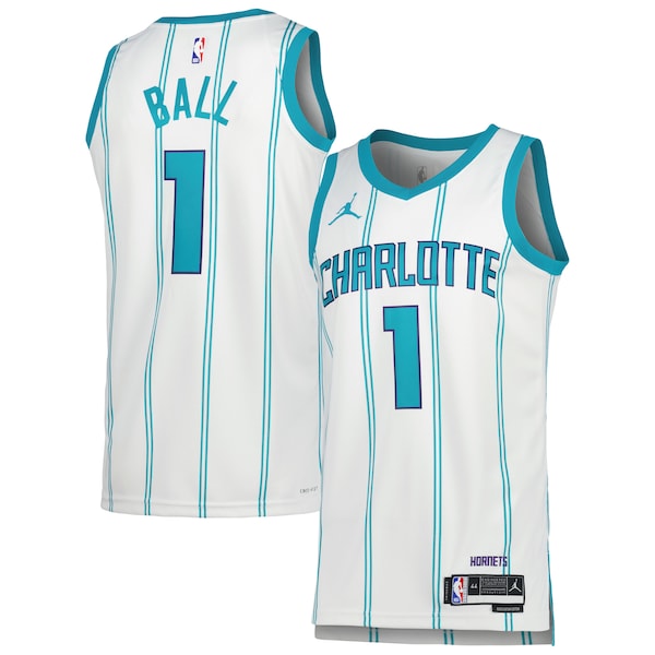 LaMelo Ball Charlotte Hornets Jordan Brand Unisex Swingman Jersey - Association Edition - White/Teal