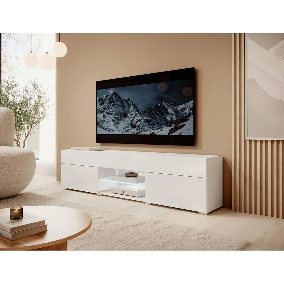 Meubella - TV-Meubel Cruise - Wit - 180 cm