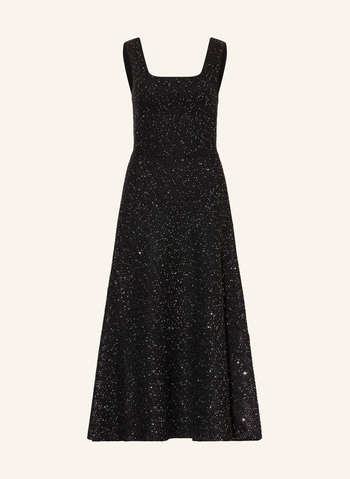 maje Strickkleid mit Pailletten und Glitzergarn