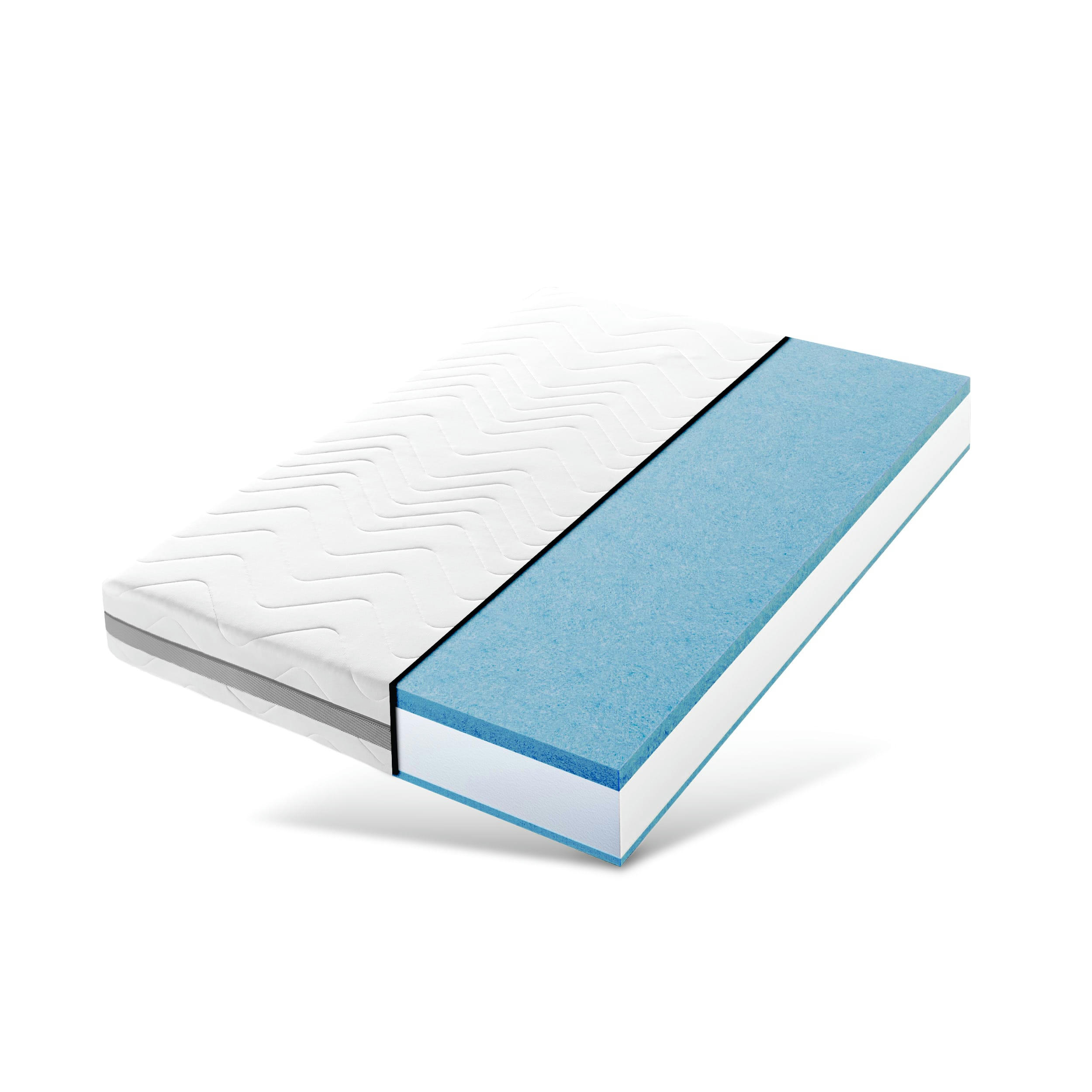 - Matelas 90x200cm Matelas à ressorts ensachés 7 zones Épaisseur 24cm