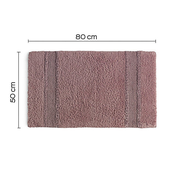 Bessera Tapis De Bain Antidérapant En Coton Rose 50X80 De Kiamami Valentina