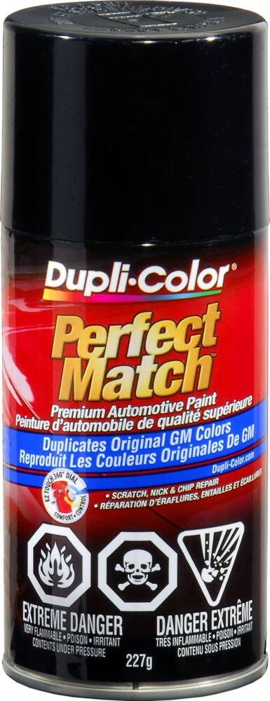 Dupli-Color Perfect Match Premium Acrylic Lacquer Automotive Aerosol Spray Paint, Black Sapphire (WA 8743-28), 227-g