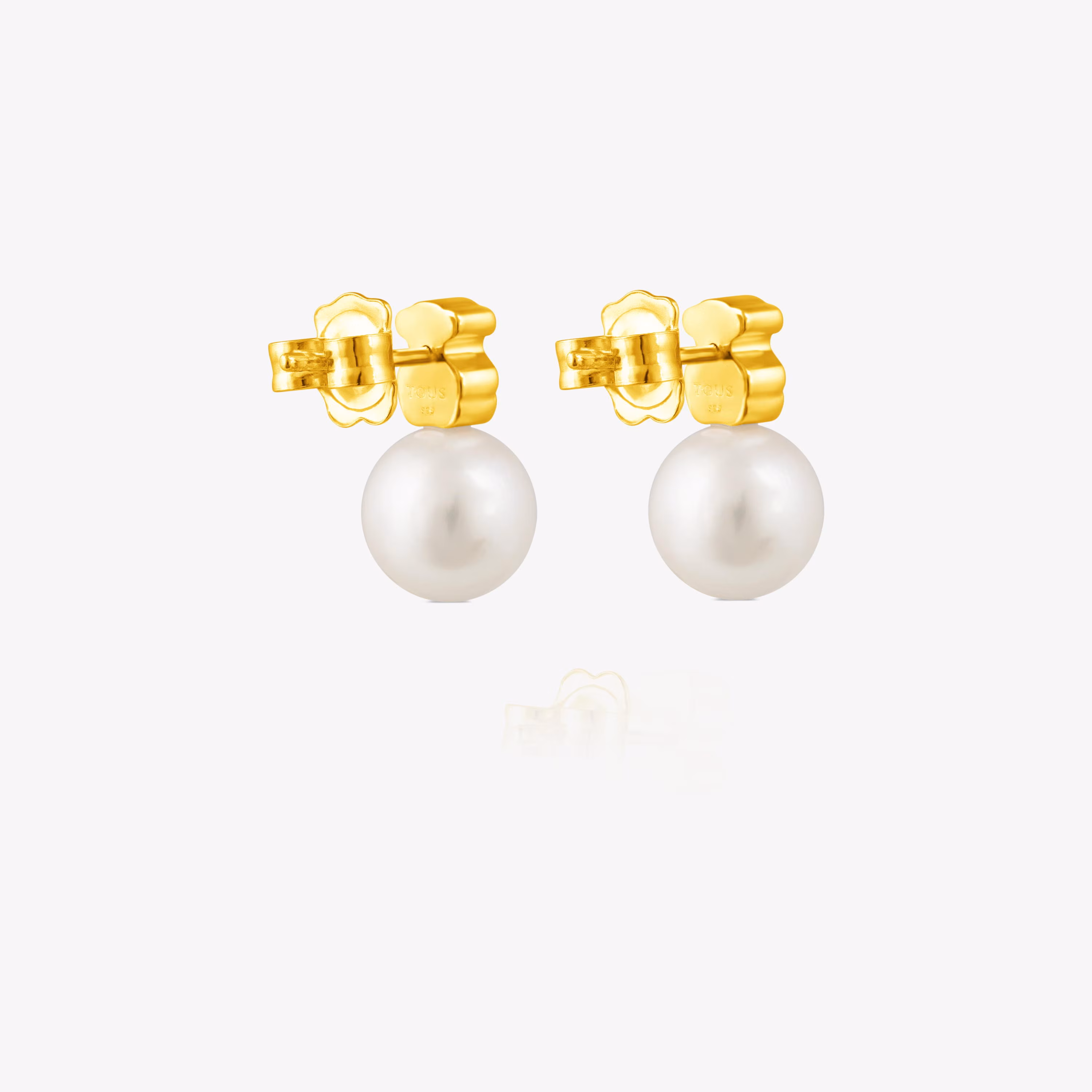 Pendientes de oro y perlas cultivadas motivo oso Sweet Dolls
