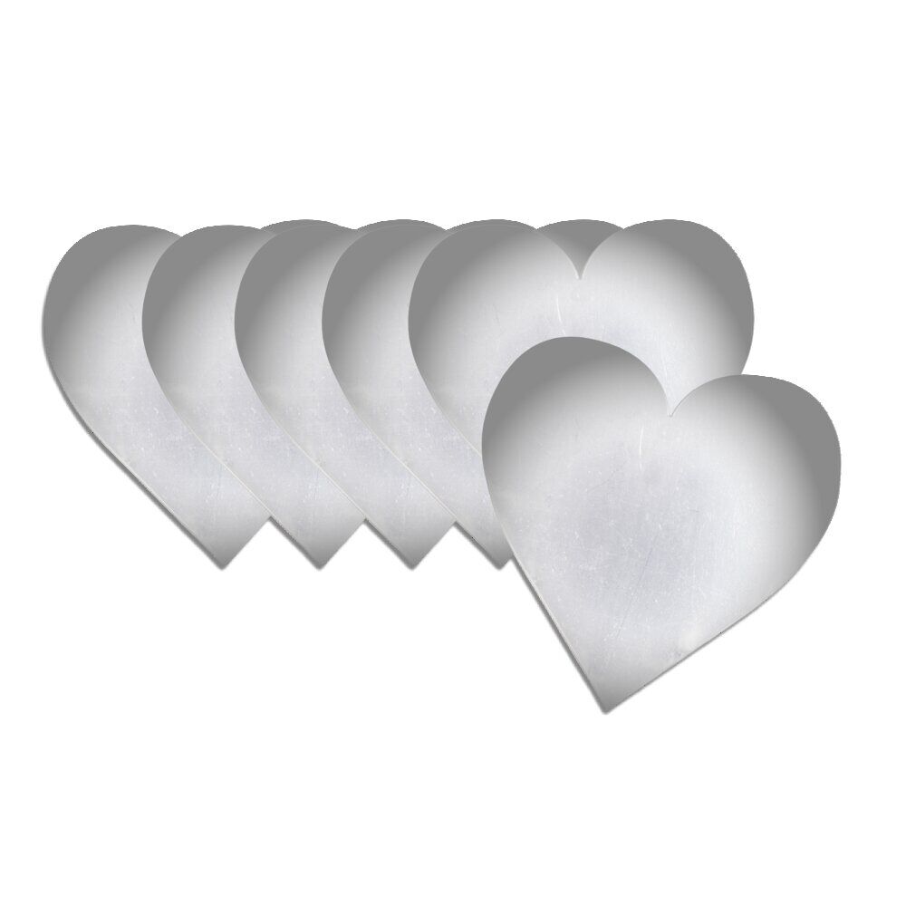 Lot de 6 miroirs adhésifs forme coeur ou rond