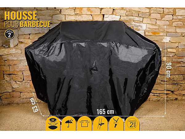 Housse L 165 x l 63 x H 90 cm pour barbecue - SOMAGIC