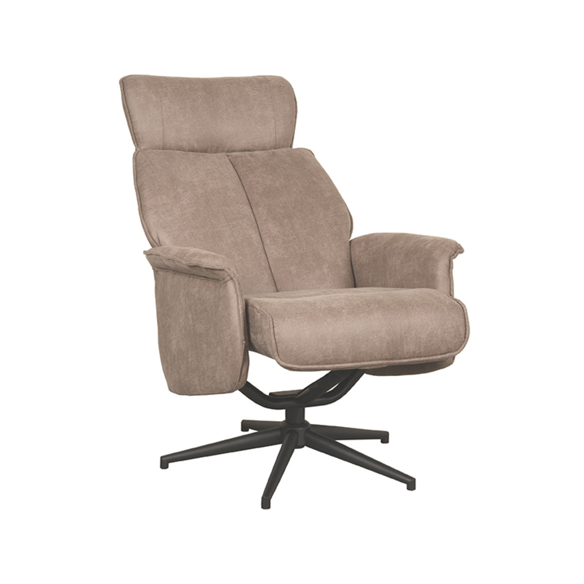 LABEL51 Relaxfauteuil Verdal - Taupe - Draaibaar