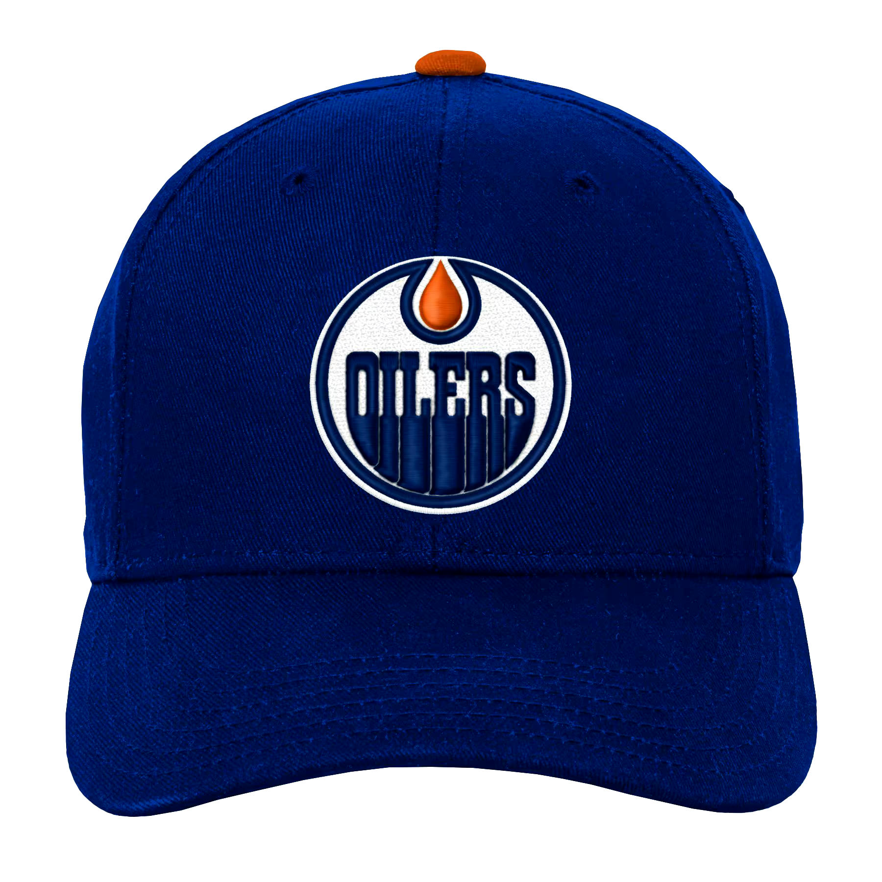 NHL Edmonton Oilers Precurved Snap Adjustable Cap, Youth