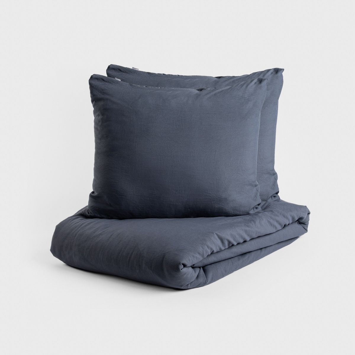 Pościel MAISY z pranej mikrofibry szara 160x200   2*50x60 cm