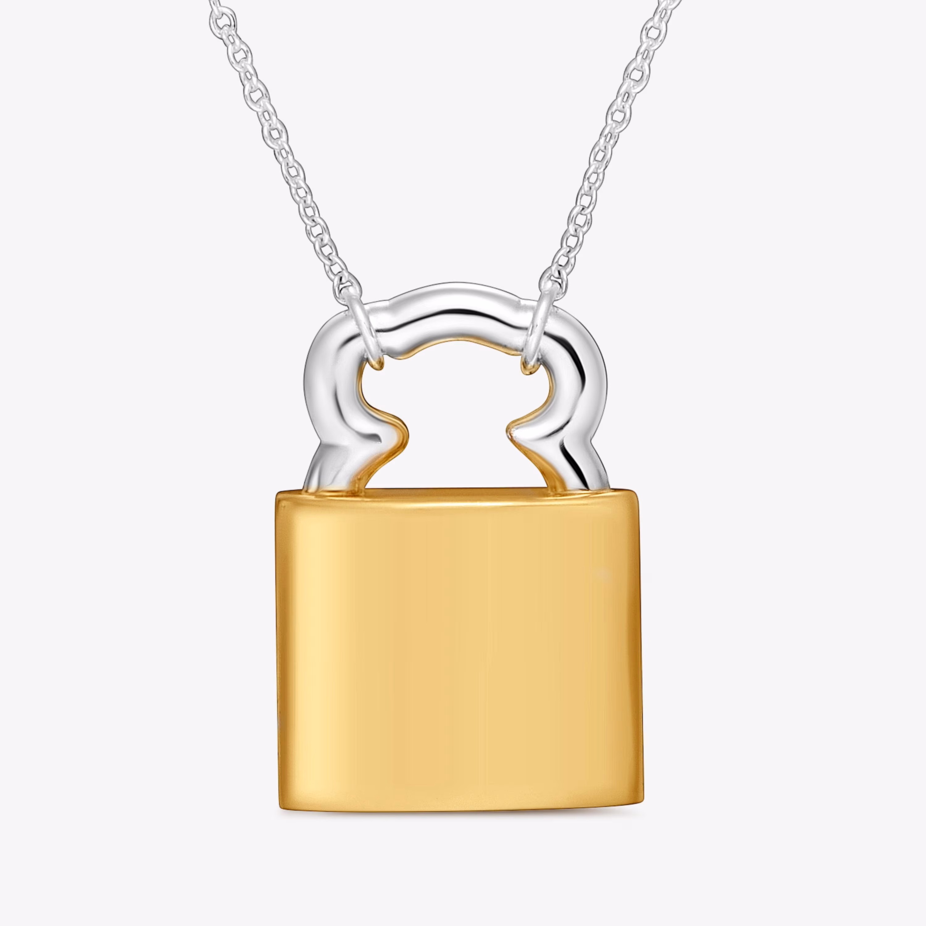 Collar bicolor motivo oso candado 23 mm TOUS Unlock