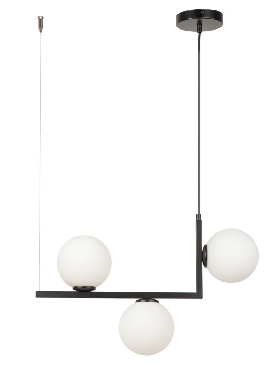Lampa wisząca czarno-biała Andy 3xG9x12W wym: 115x52x14 cm Sigma Lighting